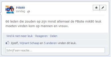 Word Fan van de Facebookpagina MIK'80 >>>>>
